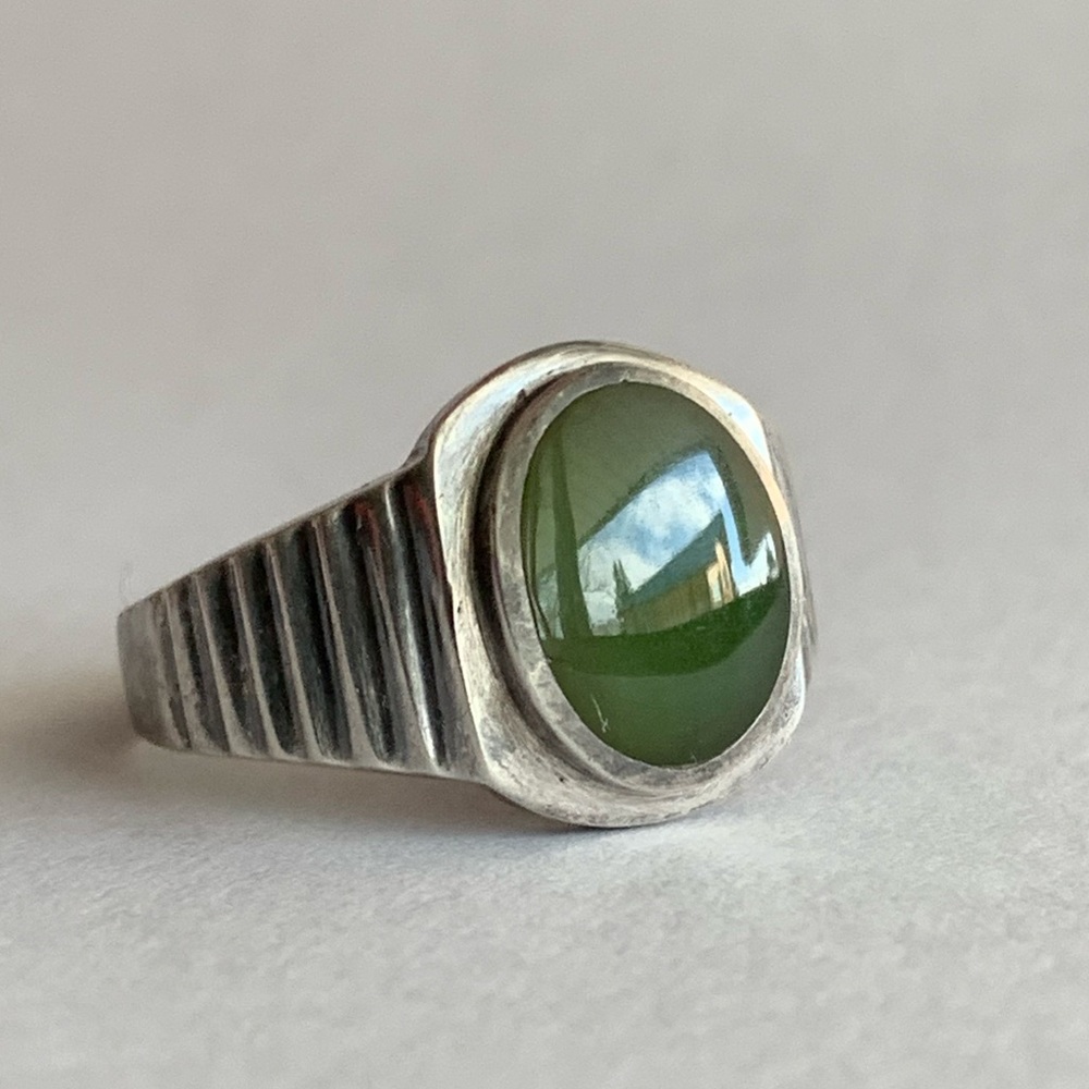 New vintage Sterling Silver signet cocktail ring